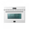 Four a micro-ondes encastrable Oliena Espresso Blanc 24 pouces, 1,6 pi³ - FMWDR3093-24WHT