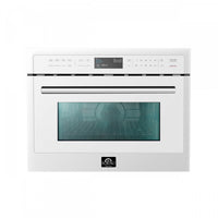 Four a micro-ondes encastrable Oliena Espresso Blanc 24 pouces, 1,6 pi³ - FMWDR3093-24WHT