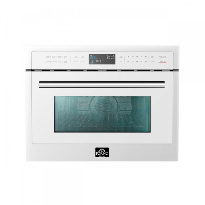 Four a micro-ondes encastrable Oliena Espresso Blanc 24 pouces, 1,6 pi³ - FMWDR3093-24WHT