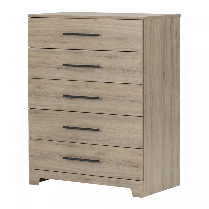 Primo Commode 5 Tiroirs - Chene Rustique