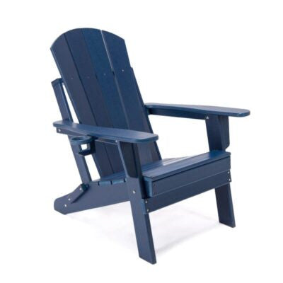 Lake Country Outdoors High-Density PolyethyleneAdirondack Chair - Blue Patio Seat | Chaise Adirondack Lake Country Outdoors en polyethylene haute densite - Bleue
