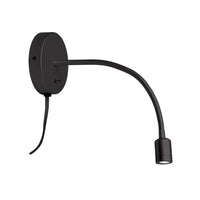 Applique murale Wynne de Dainolite avec fini noir mat et ampoule à DEL de 3 W