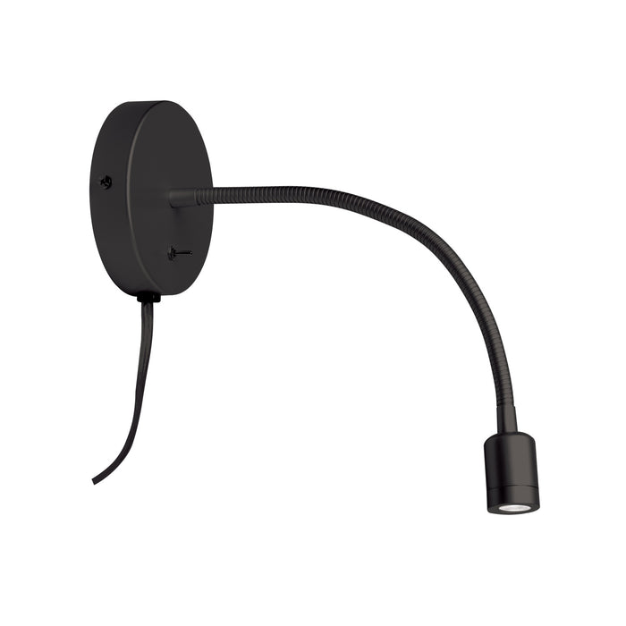 Applique murale Wynne de Dainolite avec fini noir mat et ampoule à DEL de 3 W