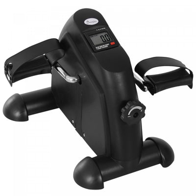 Soozier Portable Mini Pedal Exercise Bike Indoor Cycle Fitness Arm Leg W/ Lcd Display, Black|Soozier Mini Velo D'exercice Portable A Pedales Pour Velo D'interieur Avec Ecran Lcd, Noir