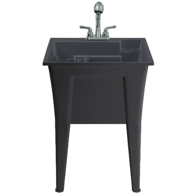 Palary Laundry Tub Accent Cabinet - Black|Armoire d’appoint Palary avec cuve pour la buanderie - noire