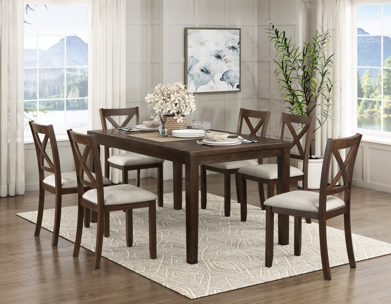 Ensemble De Salle A Manger 7 Pieces Vintner - Cerisier Fonce