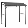 Outsunny 7' X 5' Bbq Grill Gazebo Tent Avec Cadre En Acier Crochets Gris