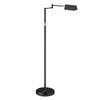 Lampe à pied de Dainolite à bras articulé, avec fini noir et ampoule à DEL de 9 W