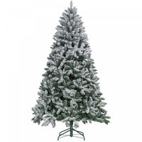 Homcom Arbre De Noel Artificiel Floque De 7 Pieds Avec Pied En Metal