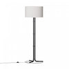 Lampe à pied noire de 62 po avec abat-jour cylindrique