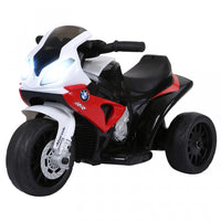 Aosom 6v Moto Pour Enfants Sous Licence Bmw, Moto Pour Tout-petits, Avec Phare, Musique, Moto Electr