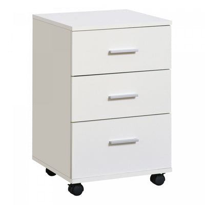 Vinsetto 3 Drawer File Cabinet With Lock And Keys For Home Office|Vinsetto Classeur A 3 Tiroirs Avec Serrure Et Cles Pour Bureau