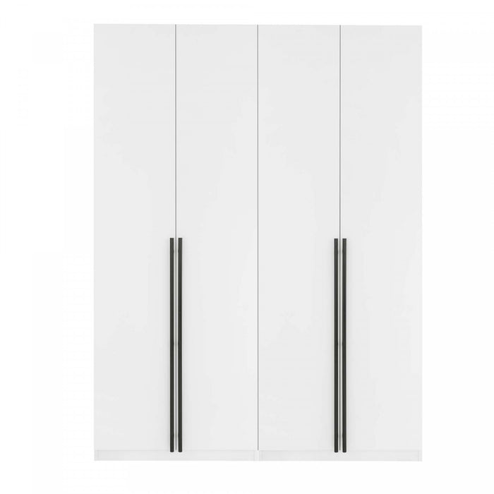 Armoire moderne Lee 32\" en blanc - Lot de 2
