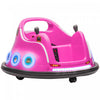 Qaba Auto-tamponneuse 12 V Pour Enfants, Voiture Electrique Sous Licence Angry Bird Avec Deux Joysticks, Rotation A 360 Degres, Musique, Lumieres Led, Pour Les 3 A 5 Ans, Rose