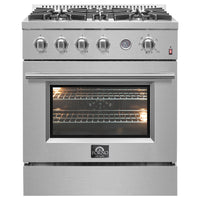 Cuisiniere a gaz Marco 30 pouces en acier inoxydable, 4,32 pi³ – FFSGS6277-30