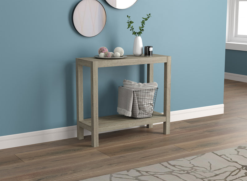 Console de 26 po avec 1 tablette - taupe foncé