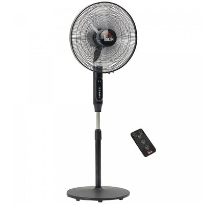 Homcom Pedestal Fan With 3 Modes And 3 Speeds|Homcom Ventilateur Sur Pied Avec 3 Modes Et 3 Vitesses