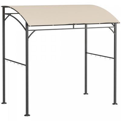 Outsunny 7' X 5' Bbq Grill Gazebo Tent, Garden Grill Canopy With Steel Frame And Hooks, Outdoor Sun |Outsunny 7' X 5' Bbq Tente De Gazebo De Gril, Auvent De Gril De Jardin Avec Cadre En Acier Et Croche