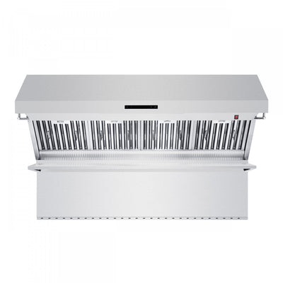 Forno Savona 60-Inch Wall Mount Range Hood, Baffle Filters & Backsplash Stainless steel-FRHWM5029-60 | Hotte murale Savona de 60 po, filtres a chicanes et dosseret en acier inoxydable - FRHWM5029-60