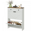 HOMCOM Meuble a chaussures, meuble de rangement a chaussures