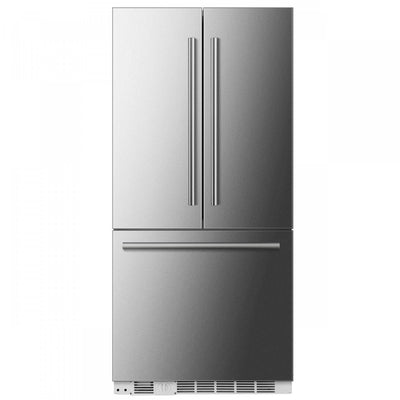 Forno Rivestito 36 Inch Stainless Steel French Door Refrigerator, Energy Star Certified - FFRBI1811-36 | Refrigerateur Rivestito de 36 po en acier inoxydable a portes francaises, certifie Energy Star – FFRBI1811-36