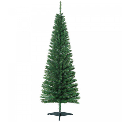 Homcom Pencil Christmas Tree, Slim Xmas Tree With Realistic Branches|Homcom Arbre De Noel, Arbre De Noel Fin Avec Branches Realistes