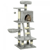 Pawhut Arbre A Chat, Tour A Chat Pour Chats D'interieur Avec Griffoir En Sisal, Condo Pour Chat, Ham