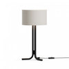 Lampe de table noire de 20 po avec abat-jour cylindrique