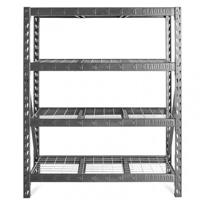 Gladiator 60" Welded Rack - Hammered Granite|Étagère soudée de 60 po de Gladiator - granite martelé