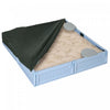 Bac A Sable Exterieur Pour Enfants, Avec Auvent Oxford Impermeable, Doublure De Fond En Tissu, Jeu Pour Enfants De 3 A 12 Ans, Jardin, Bleu Clair