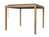 Vikos 10 X10 Pergola En Aluminium Finition Bois