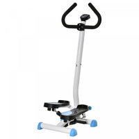 Soozier Machine A Marchepied Reglable, Stepper Avec Moniteur Lcd, Bleu