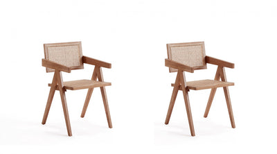 Hamlet Industry Chic Wood Armchair in Natural - Set of 2 Dining Chair | Fauteuil en bois au style industriel chic Hamlet en coloris naturel - Lot de 2