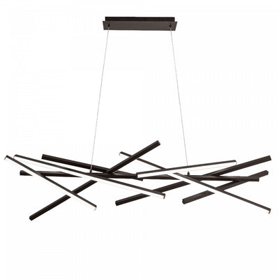 Dainolite Carly Chandelier 62w LED Matte Black Lamp|Lustre Carly de Dainolite avec fini noir mat et ampoule à DEL de 62 W