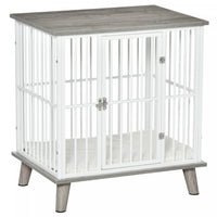Pawhut Cage Pour Chien Animaux Sur Pied Grand Coussin Amovible Porte Verrouillable En Acier Panneaux