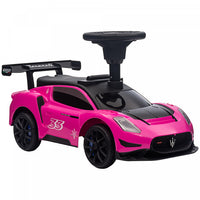 Qaba Voiture Coulissante Pour Bebe Sous Licence Maserati Gt2 Avec Rangement Sous Le Siege, Musique,