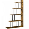 HOMCOM Etagere Echelle 5 Niveaux Presentation Plantes Brun Rouille