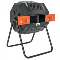 Outsunny Composteur Exterieur Rotatif A 360°, 43 Gallons, Orange