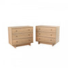 Finnley Table De Nuit A 3 Tiroirs – Chene Naturel