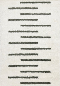 Carpette douce Taylor à motifs de lignes - 5 pi 3 po x 7 pi 7 po