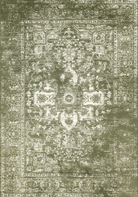  Tapis Florence vert et blanc elegant et classique, 6'7