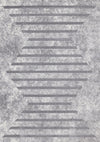 Carpette Covington à motifs de lignes géométriques vieillies pour l'intérieur - 7 pi 10 po x 10 pi 6 po