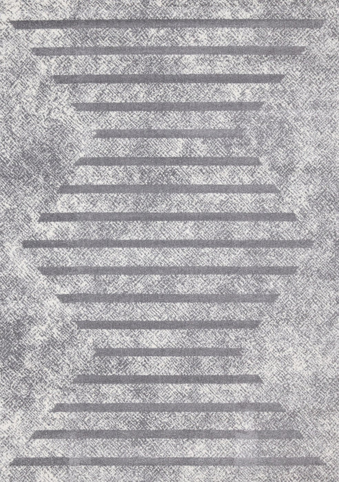 Carpette Covington à motifs de lignes géométriques vieillies pour l'intérieur - 7 pi 10 po x 10 pi 6 po