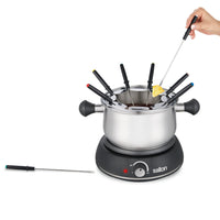 Salton service a fondue electrique 2,8 L - acier inoxydable