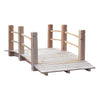 Pont De Jardin En Bois Outsunny 5pi Exterieur Decoratif Paysage Rails Lateraux Arriere-cour Lune Pont, Parc, Decor, Bois Naturel