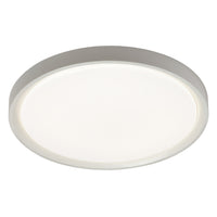 Plafonnier affleuré Frida de Dainolite avec fini blanc mat et ampoule de 30 W