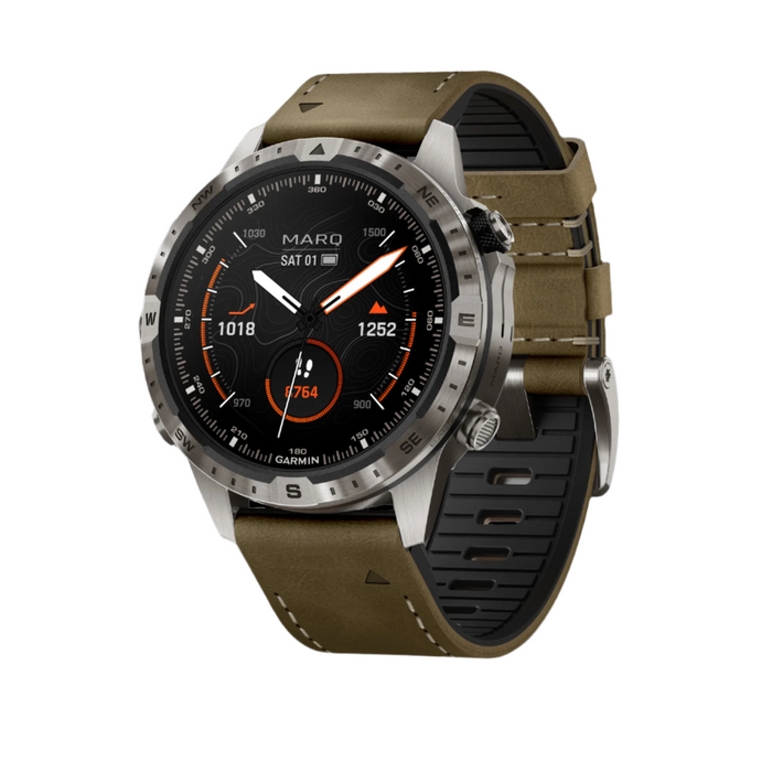 Garmin Marq® Adventurer (gen 2) Montre Connectee De Luxe - Durable Avec Ecran Amoled Et Boitier En Titane