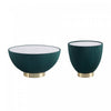 Ensemble de 2 tables Anderson Modern : table basse et table d’appoint en vert