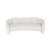 Canape deux places moderne glamour Sylvia 264 cm en tweed ivoire