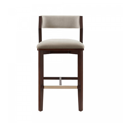 Patricia Modern Wood Upholstered Barstool in Linen Bar Stool | Tabouret de bar moderne Patricia en bois avec revetement en lin